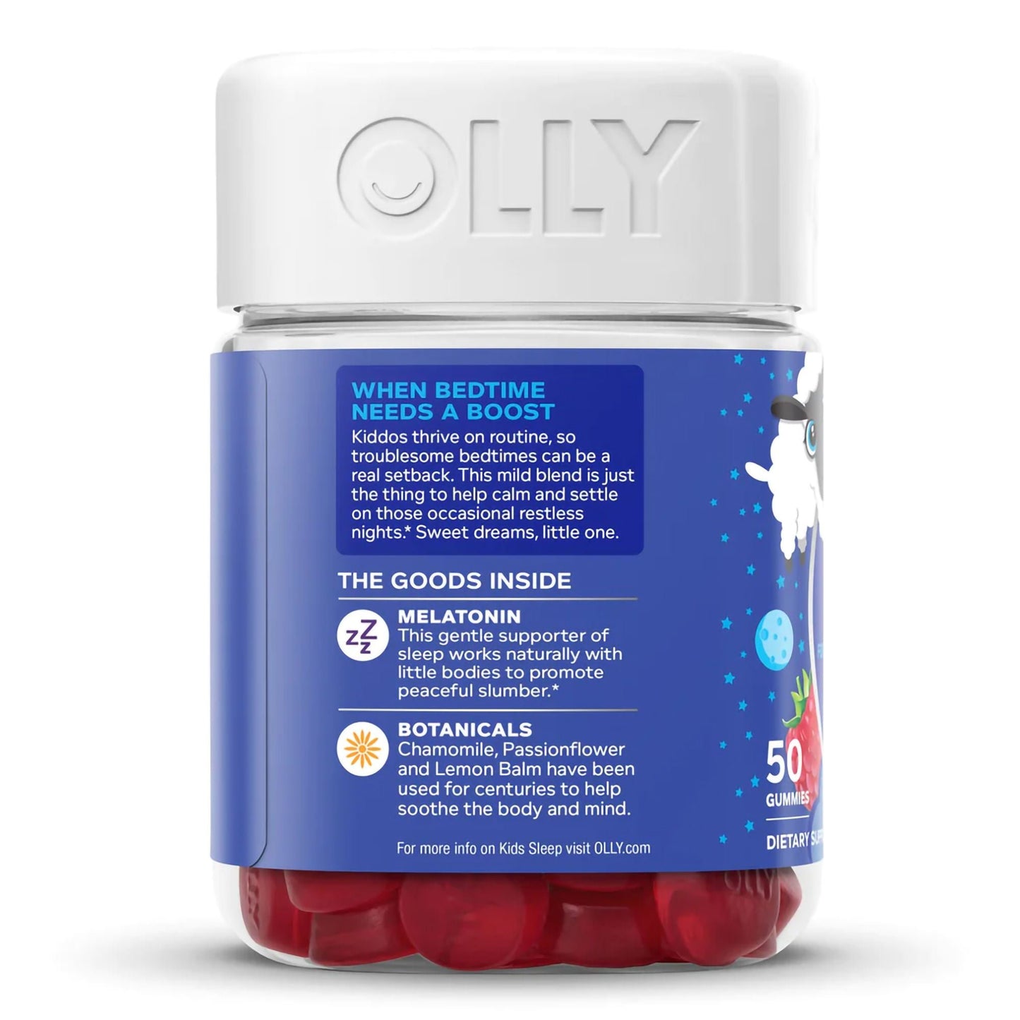 OLLY, GUMMY KIDS SLEEP RAZZBERRY (50/BT)