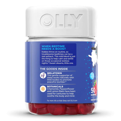 OLLY, GUMMY KIDS SLEEP RAZZBERRY (50/BT)