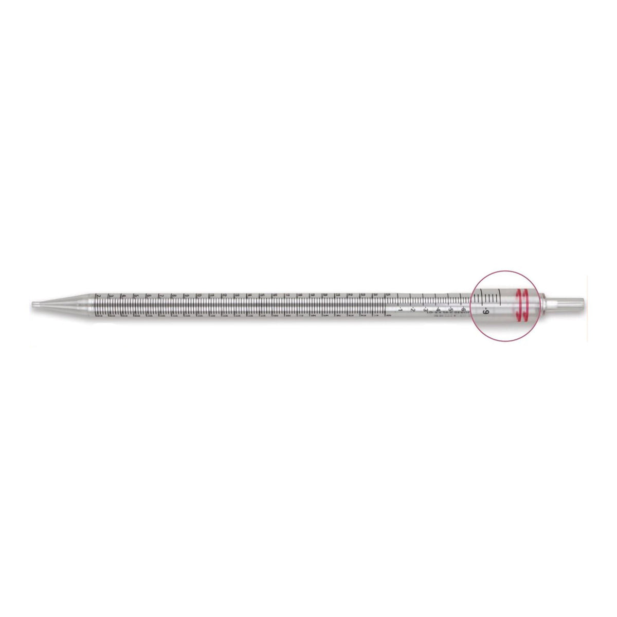 PIPETTE, SEROLOGICAL STD TIP STR RED BAND 25ML (200/CS)