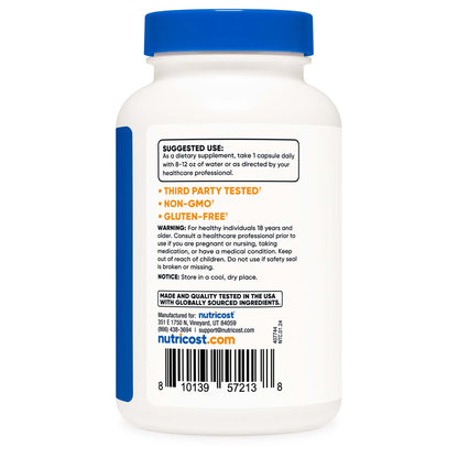 VITAMIN, CAP ASHWAGANDHA ROOT 600MG (120/BT 12BT/CS)