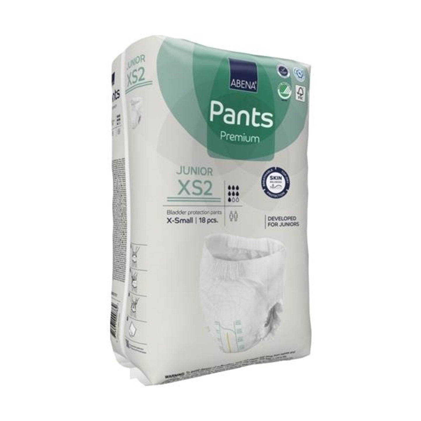 UNDERWEAR, INCONT ABENA PROT PREM JUNIOR XS2 XSM (18/PK)