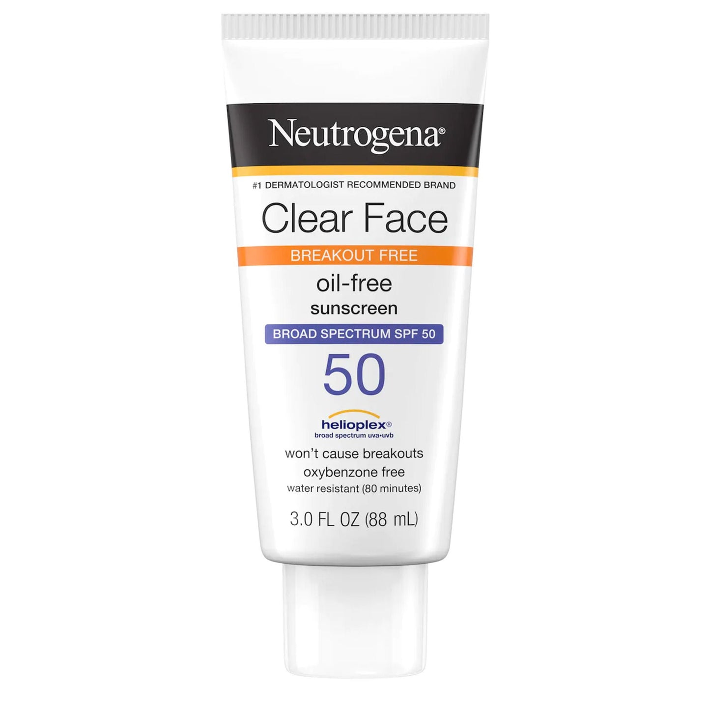 SUNSCREEN, LOT NEUTROGENA CLEAR FACE SPF50 3OZ