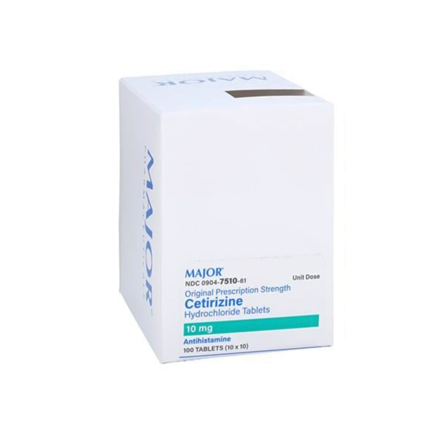 CETIRIZINE HCL, TAB 10MG UD (100/BX)