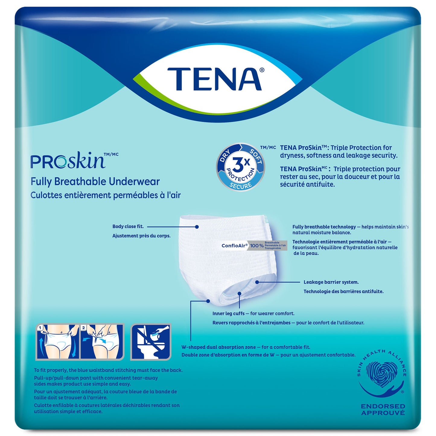 UNDERWEAR, TENA EXTRA PROTECTIVE XLG (12/BG 4 BG/CS)