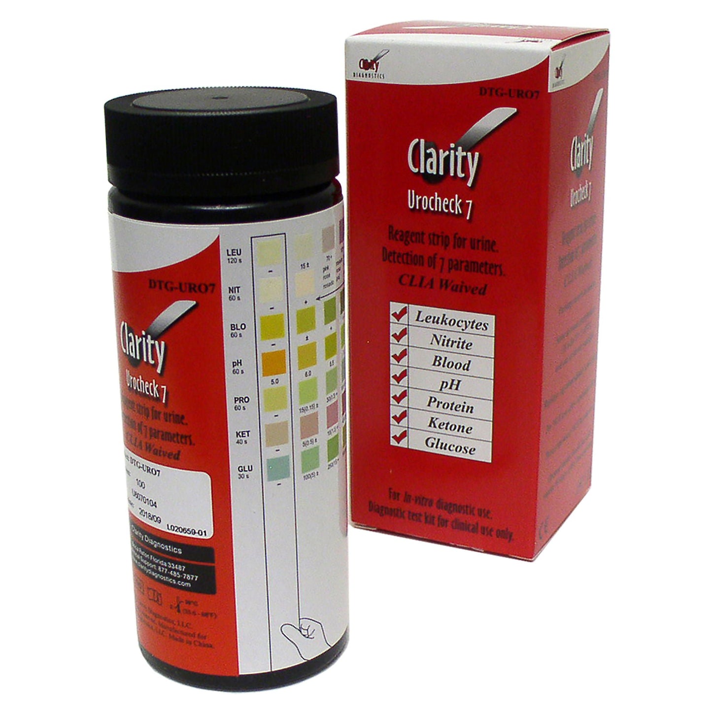 URINE TEST STRIP, CLARITY UROCHECK 7 (100TEST/BX) DIGTST