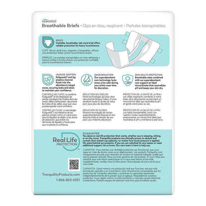 BRIEF, INCONT TRANQUILITY HVY ABSRB MED (12/BG 8BG/CS)