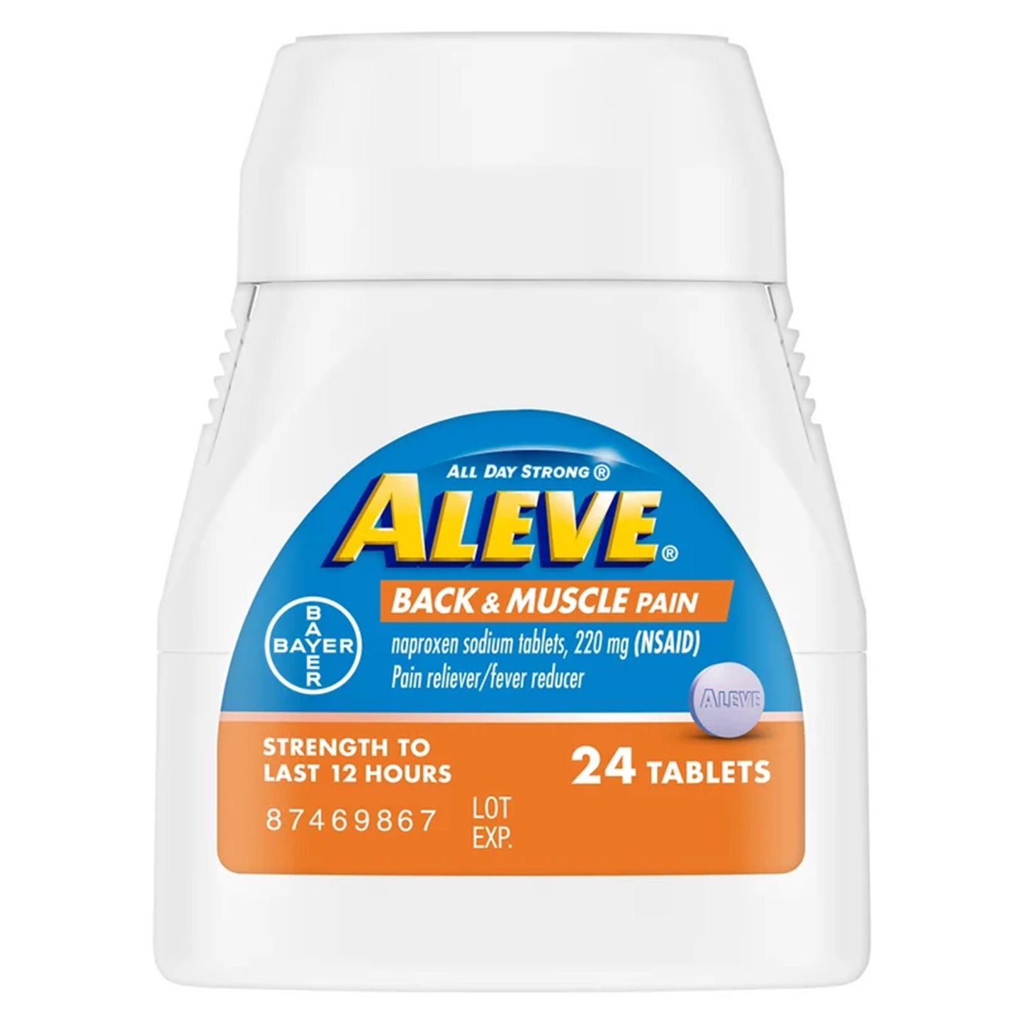 ALEVE, TAB BACK/MUSCLE PAIN 220MG (24/BT)