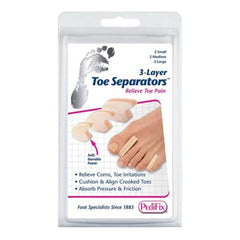 TOE SEPARATOR, 3 LYR MIX (6/PK)