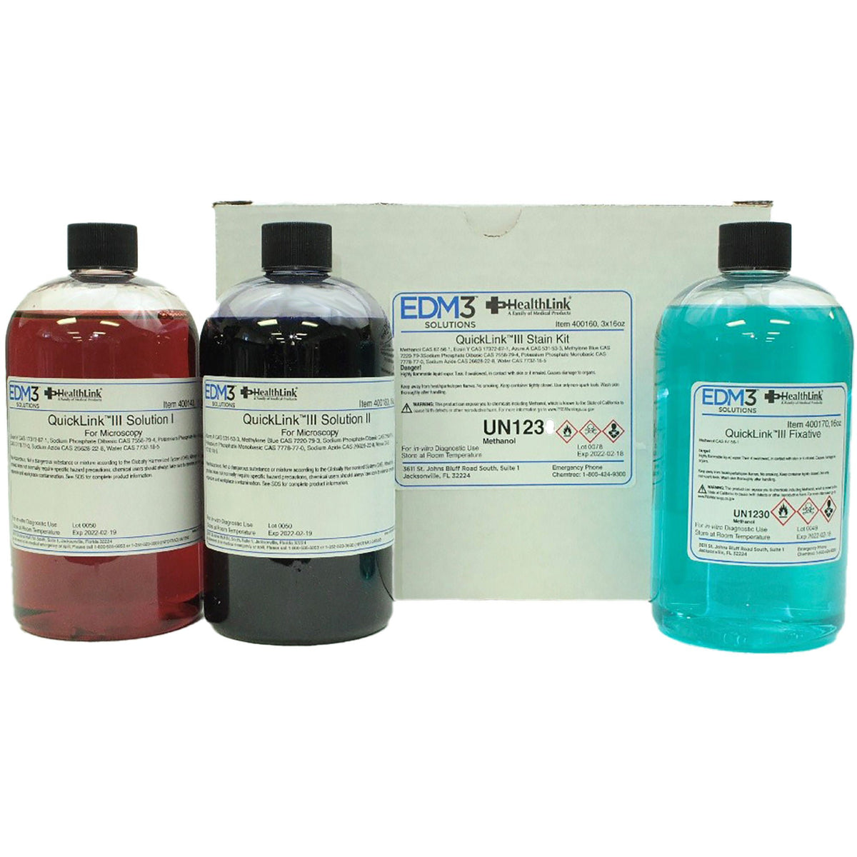 QUICKLINK, III STAIN SET 16OZ (3BTL/PK) SOLD AS SET ONLY