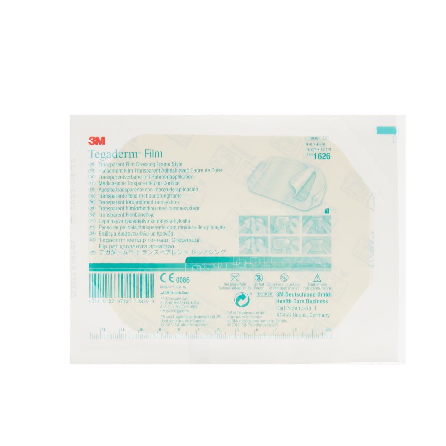 DRESSING, TEGADERM 4"X4 3/4" (50/BX)