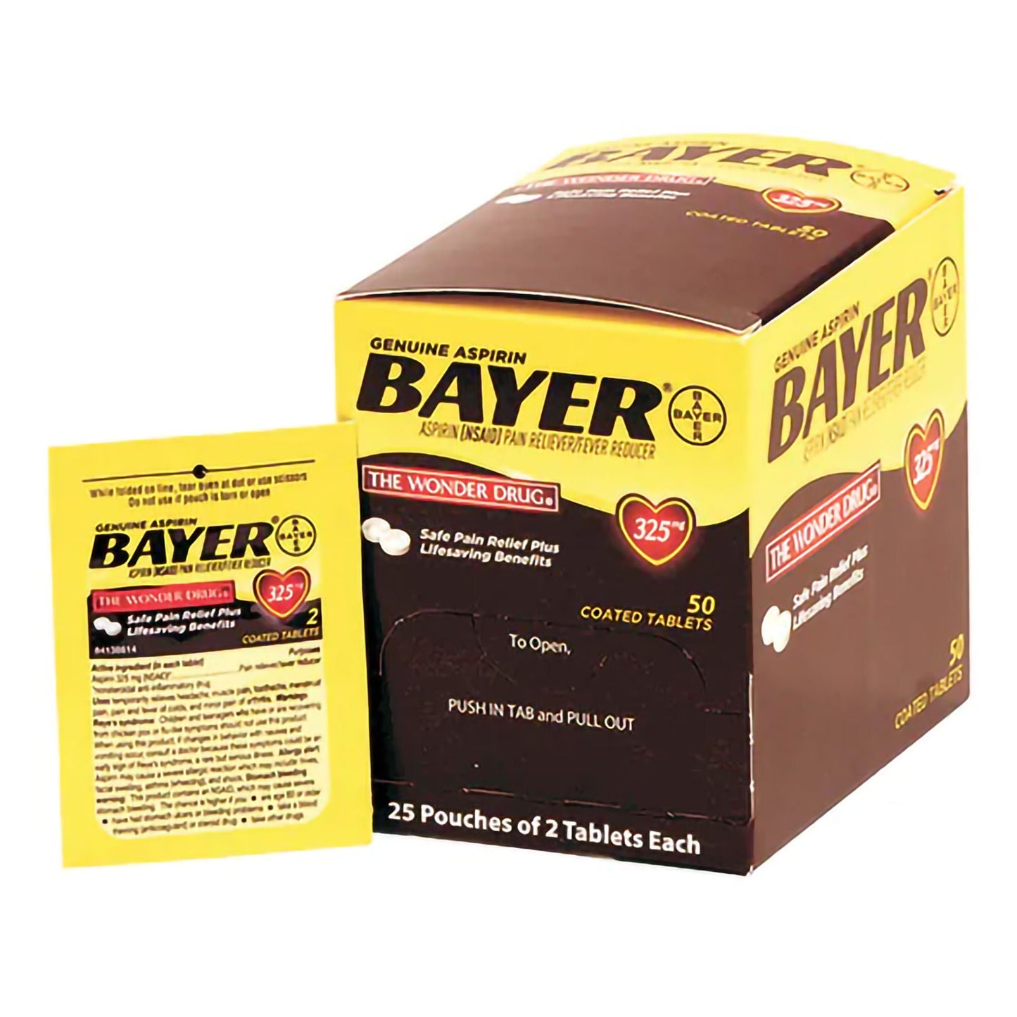 BAYER ASPIRIN, TAB 325MG (25PK/BX)