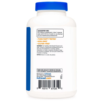 VITAMIN, CAP N-ACETYL L-CYSTEINE NAC 600MG (180/BT 12BT/CS)