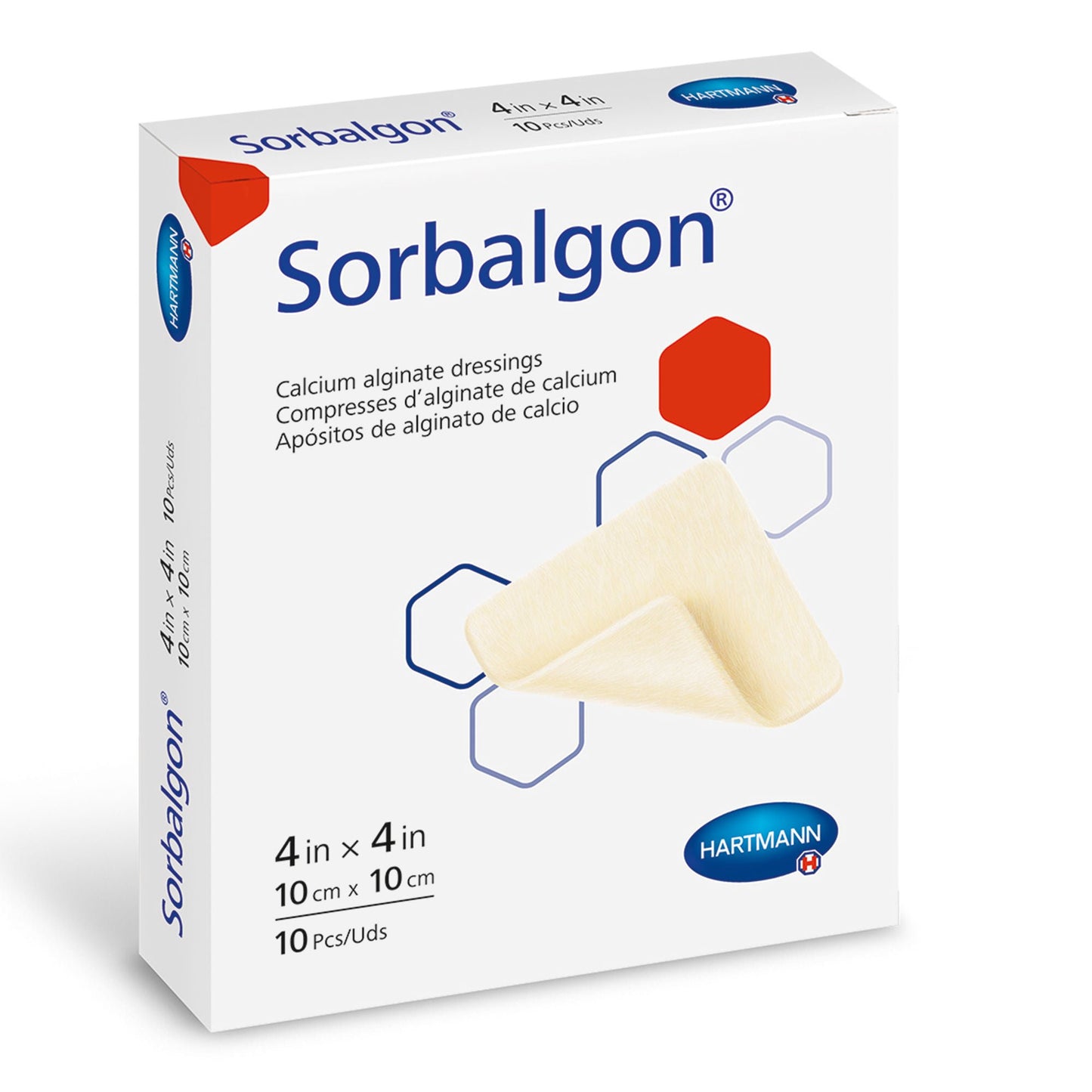 DRESSING, CALCIUM ALGINATE 4"X4" (10/BX)