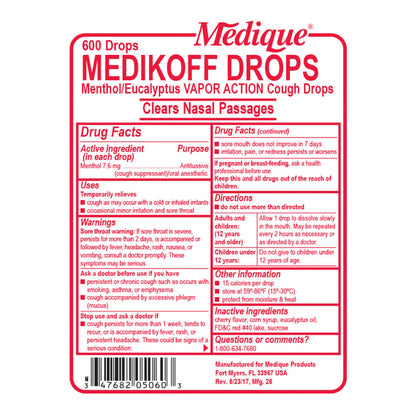 MEDIKOFF, LOZENGE (600/BX 2BX/CS)