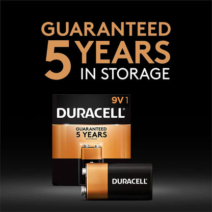 BATTERY, DURCELL ALKALINE 9V