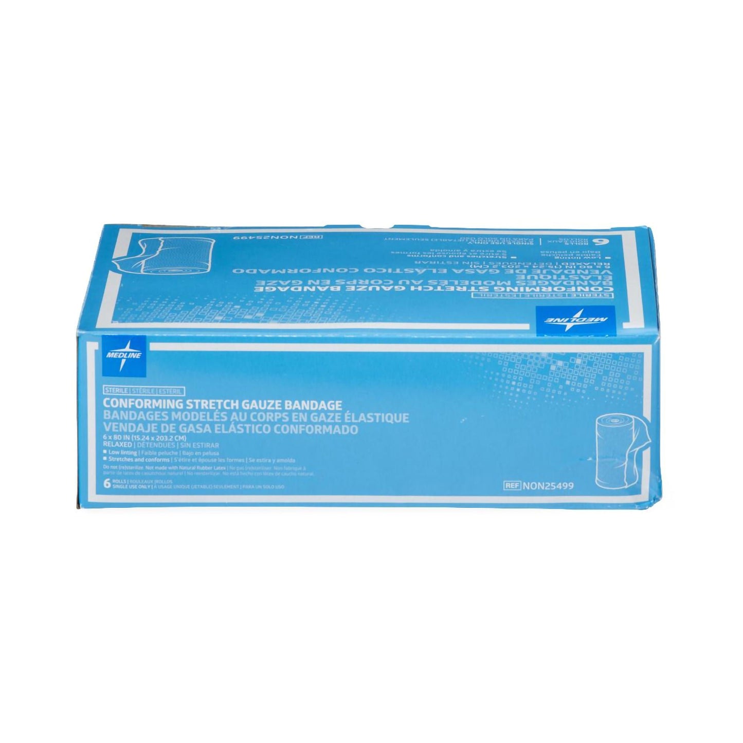 BANDAGE, GAUZE SOFFORM STR LF 6"X80" (6/BX 8BX/CS)
