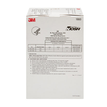 MASK, RESPIRATOR-DISP N95-MEDICAL ONESZ (20/BX 6BX/CS)