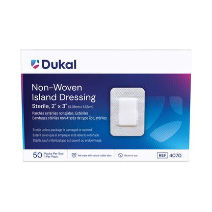 DRESSING, WND MINI ISLAND N/ADH STR 2X3" (50/BX 8BX/CS