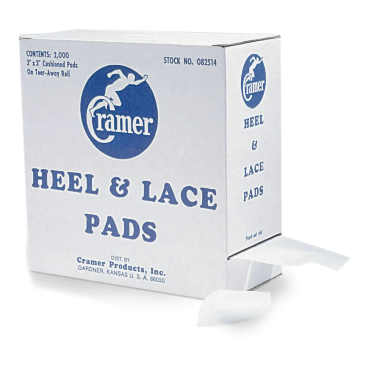 PAD, FOAM HEEL & LACE 3"X3"X1 1/16" (2000/PK)