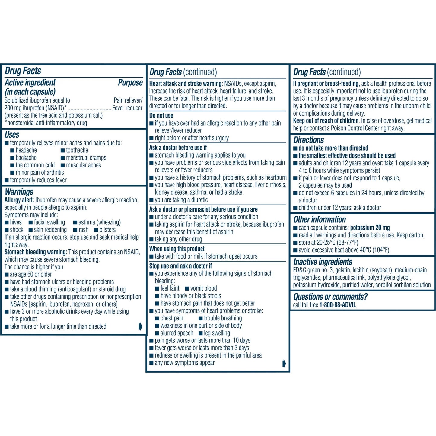 ADVIL, LGEL COLD & SINUS 200MG-30MG (32/BX)