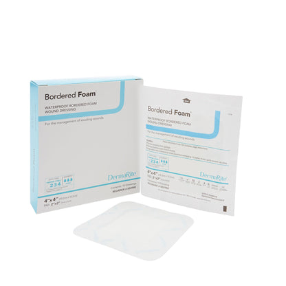 DRESSING, BORDERED FOAM 4X4 (10/BX) DERMRT