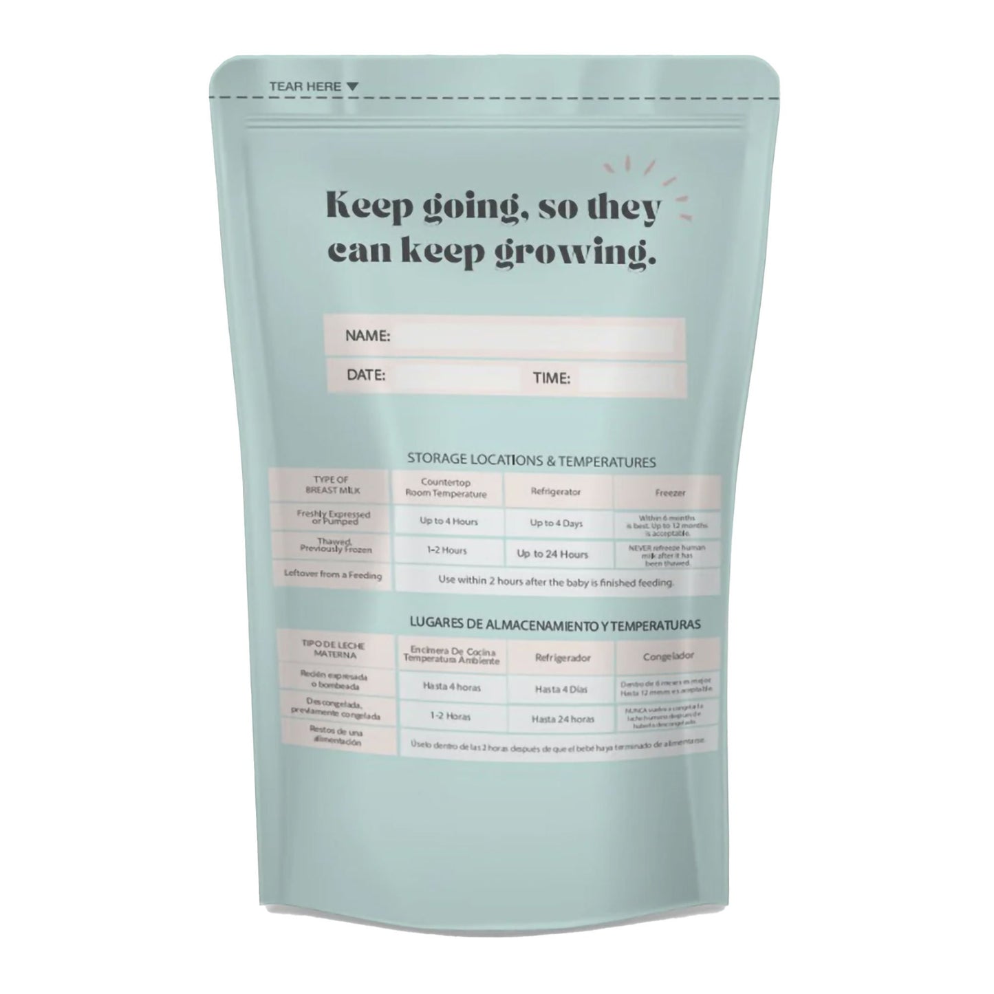 BAG, STORAGE MILK ZOMEE (100/PK 20PK/CS)