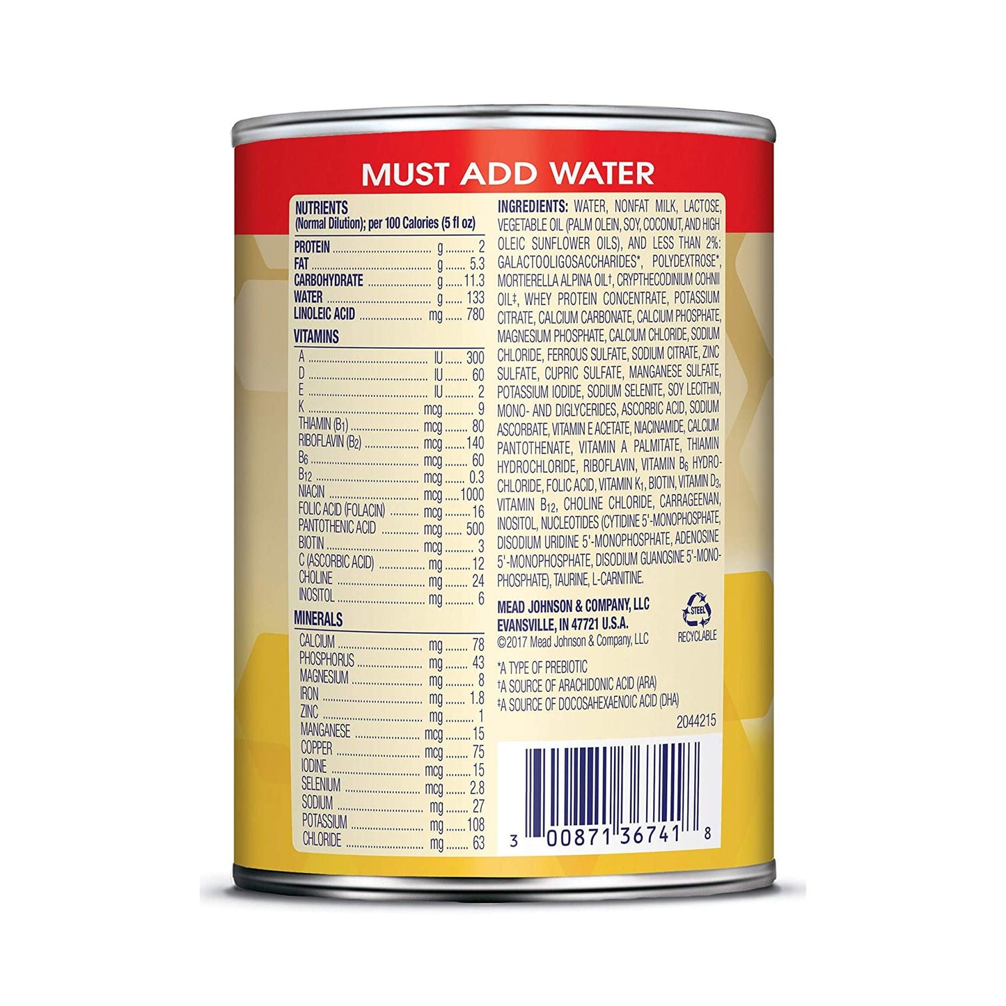ENFAMIL, INFANT CONCENTRATE LIQ 13OZ (12BT/CS)