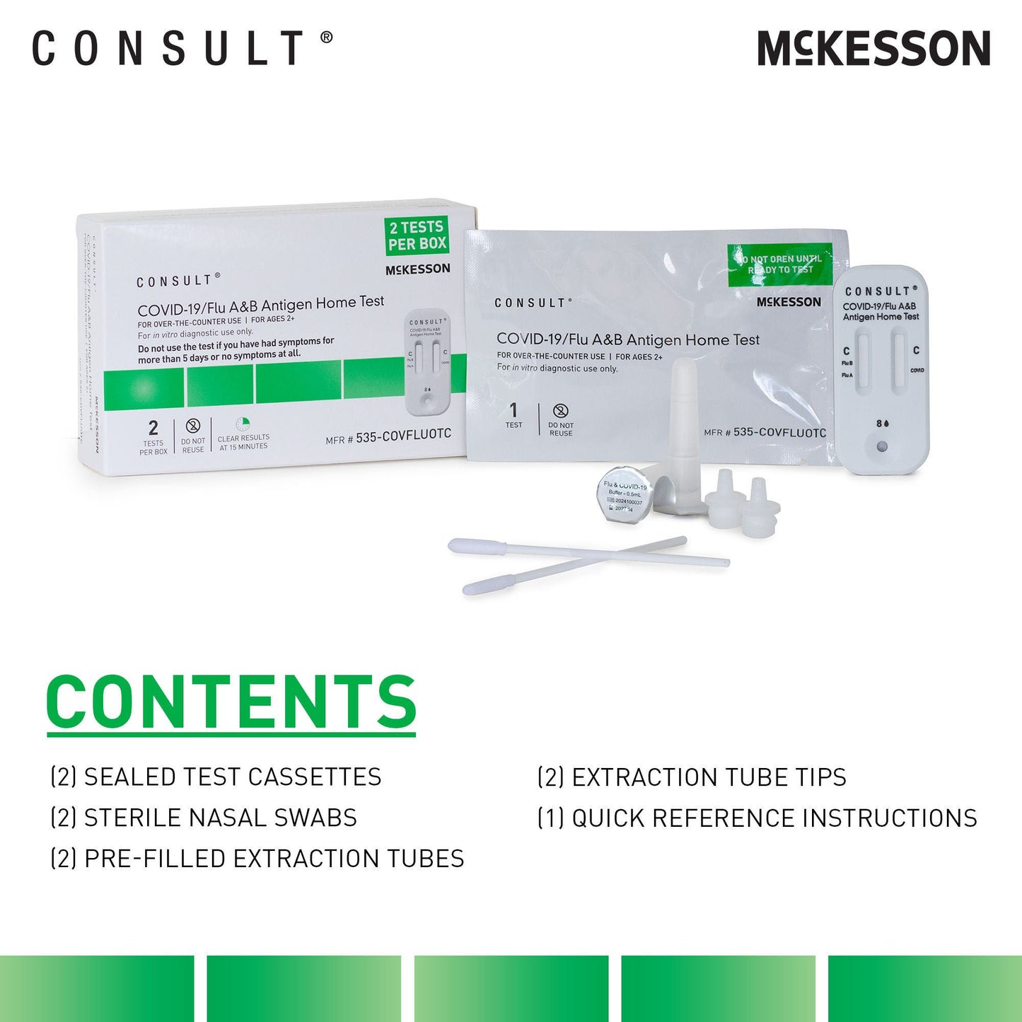 TEST KIT, COVID FLU A&B ANTIGEN OTC (2TESTS/BX 300BX/CS)