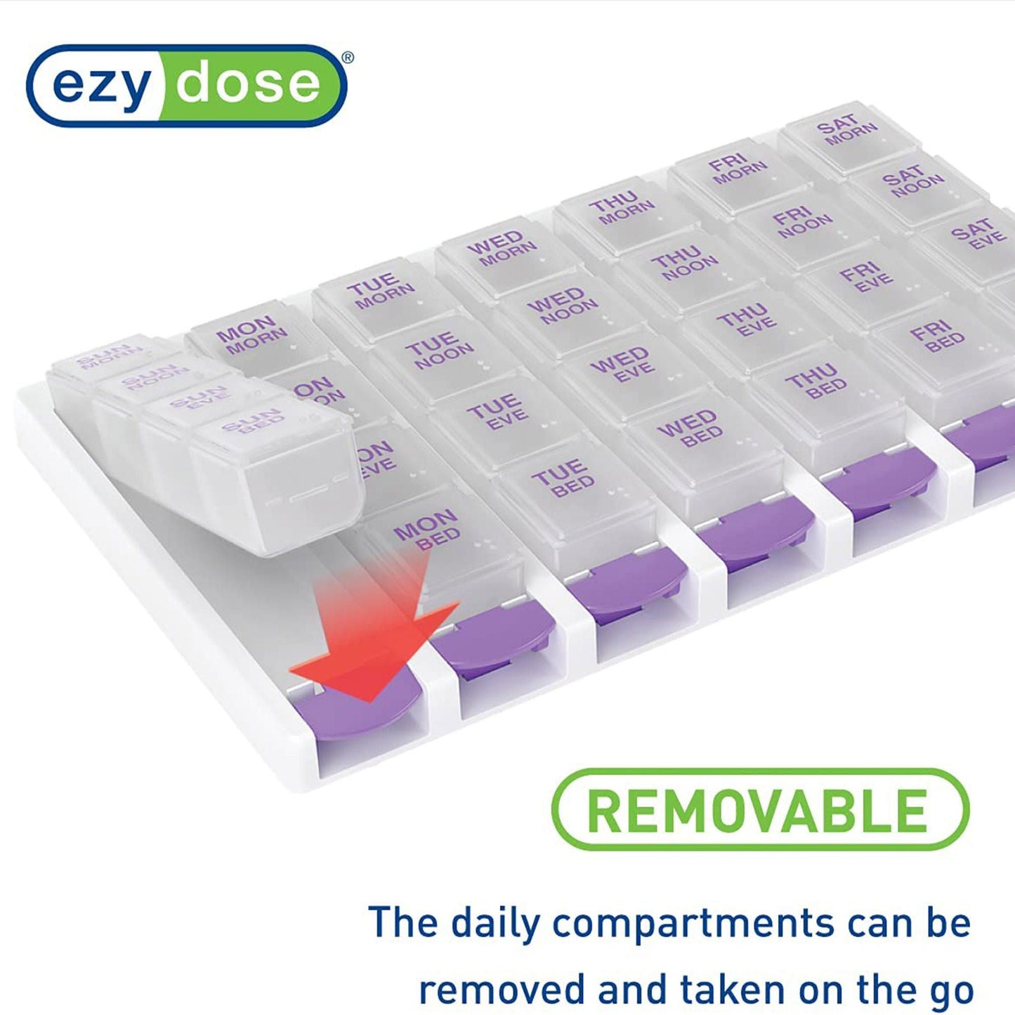 REMINDER, PILL WEEKLY PUSH BUTTON (6/PK)