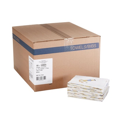 TOWEL, PRO 2PLY/POLY MCK KIDS PRNT 13X18 (500/CS)