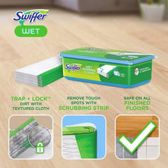 CLOTH, SWIFFER WET FRESH SCENTREFILL WHT 8X10" (12BX 6BX/CS)
