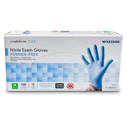 GLOVE, EXAM NITRL MED N/S CONFIDERM 2.8C (100/BX 10BX/CS)