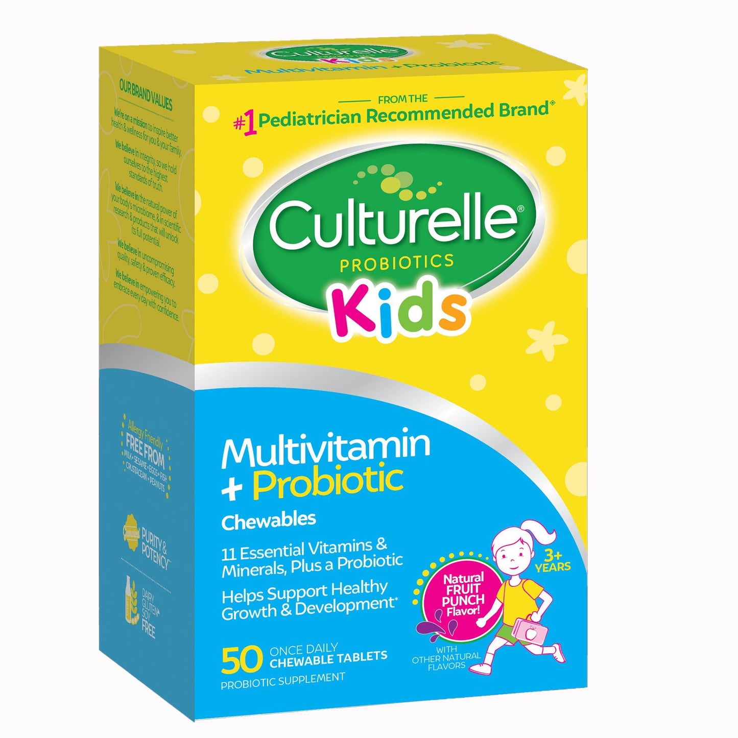 SUPPLEMENT, TAB CULTURELLE KIDMULTI-VITMN (50/BX 24BX/CS)