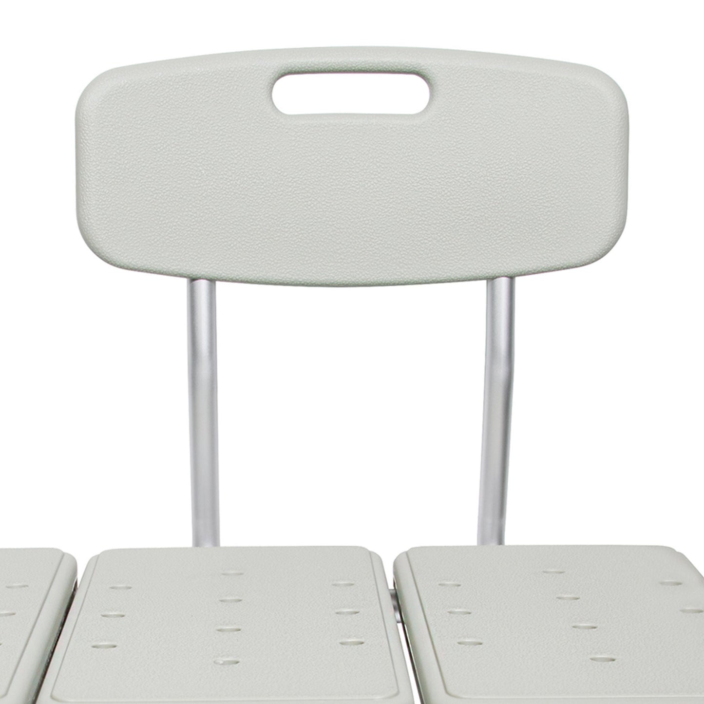 BENCH, TRANS W/BACK ALUM FRAME400LBS