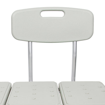 BENCH, TRANS W/BACK ALUM FRAME400LBS