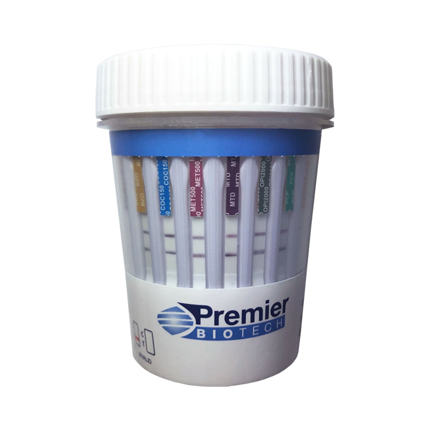 DRUG SCREEN, 13PANEL WAVIED CUP AMP BAR BUP BZO COC (25/CS)