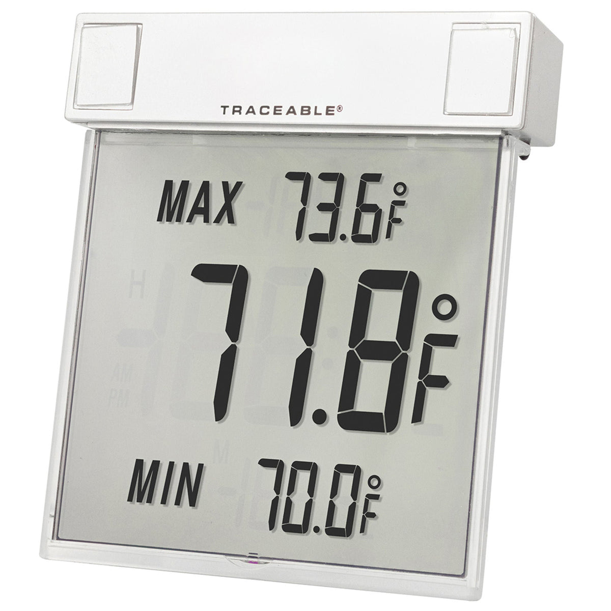 THERMOMETER TRACEABLE F DIG BIG-DIGIT,SEE-THRU,FAHRENHEIT