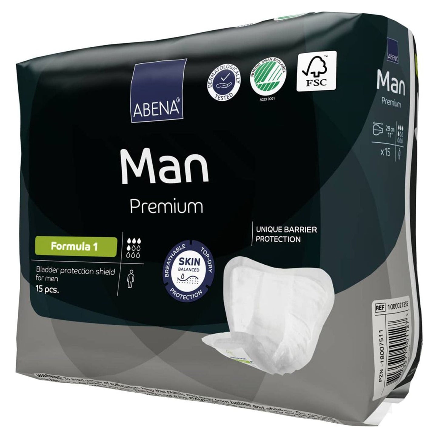 PAD, INCONT ABENA PREM ADLT MLFORMULA 1 (15/PK 12PK/CS)