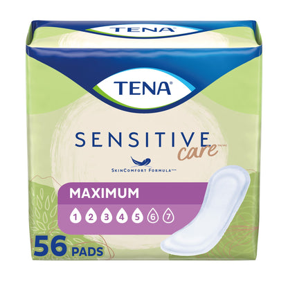 PAD, INCONT TENA SENSITIVE CARE MAXIMUM REG (56/BG 3BG/CS)