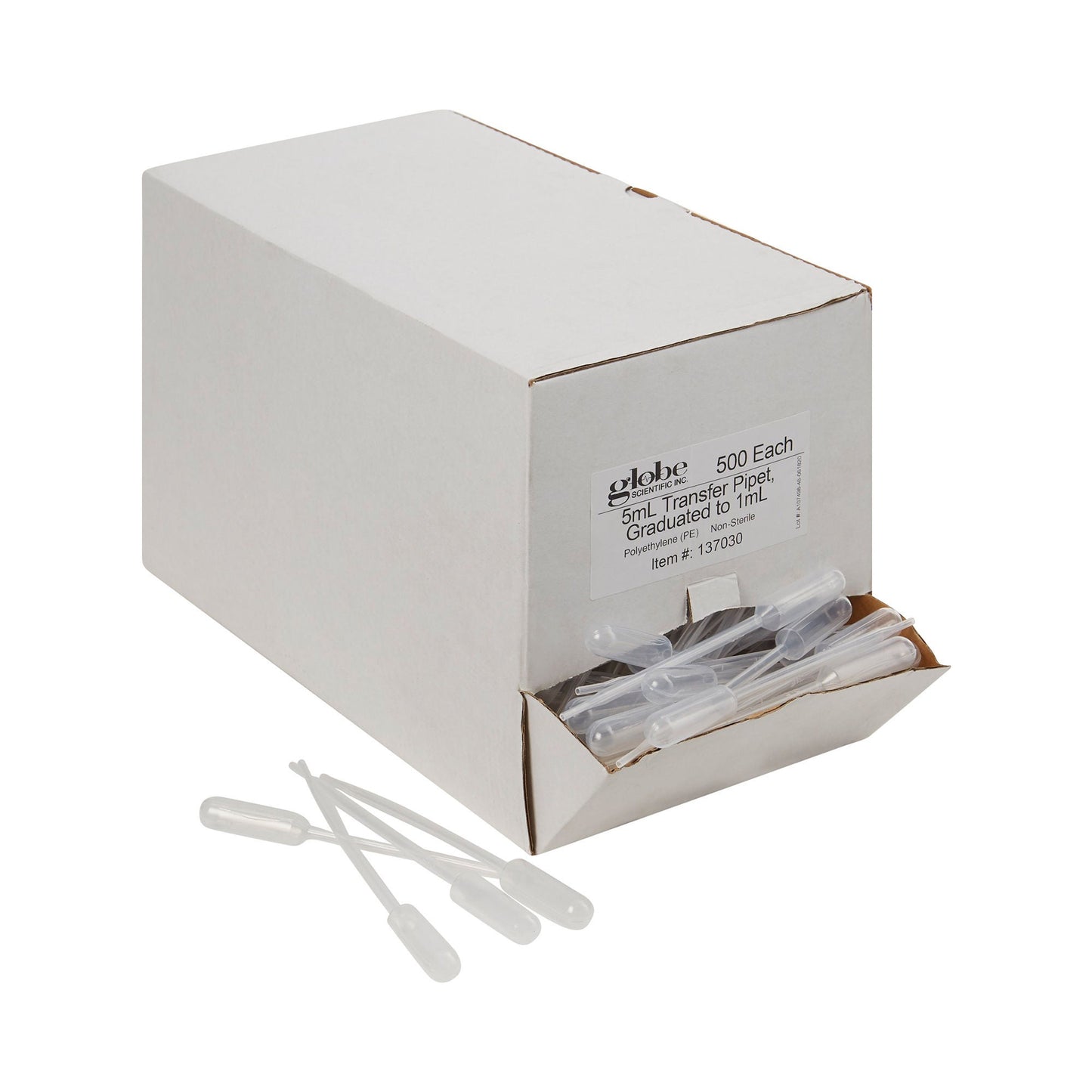 PIPETTE, TRANSFER 5ML GRAD (500/BX 10BX/CS)
