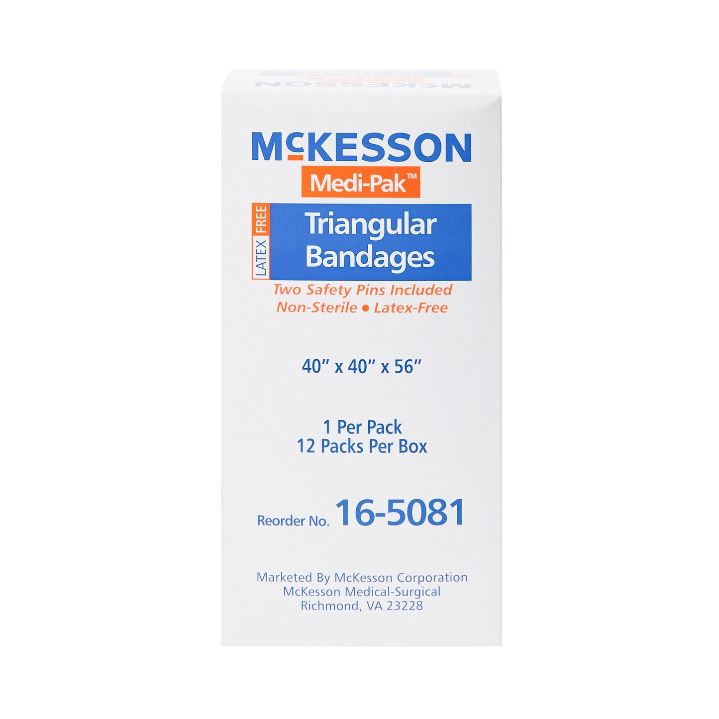BANDAGE, TRIANGULAR LF 40"X40"X56" (12/BX 6BX/CS)