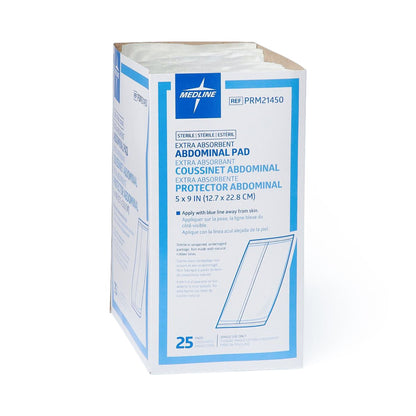 PAD, CARING ABDN COMBINE STR 5"X9" (25/BX 16BX/CS
