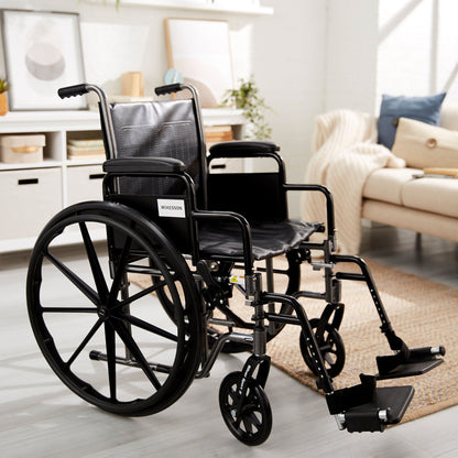 WHEELCHAIR, DDA SF 18" 300LBS