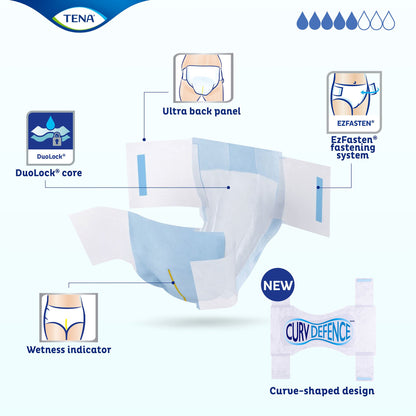 BRIEF, INCONT TENA DRY COMFORTLG (20/PK 4PK/CS)