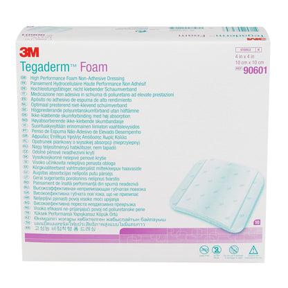 DRESSING, TEGADERM FOAM 4"X4" (10/BX 4BX/CS) 3M