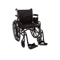 WHEELCHAIR, LTWT DDA SF 18" 300LBS