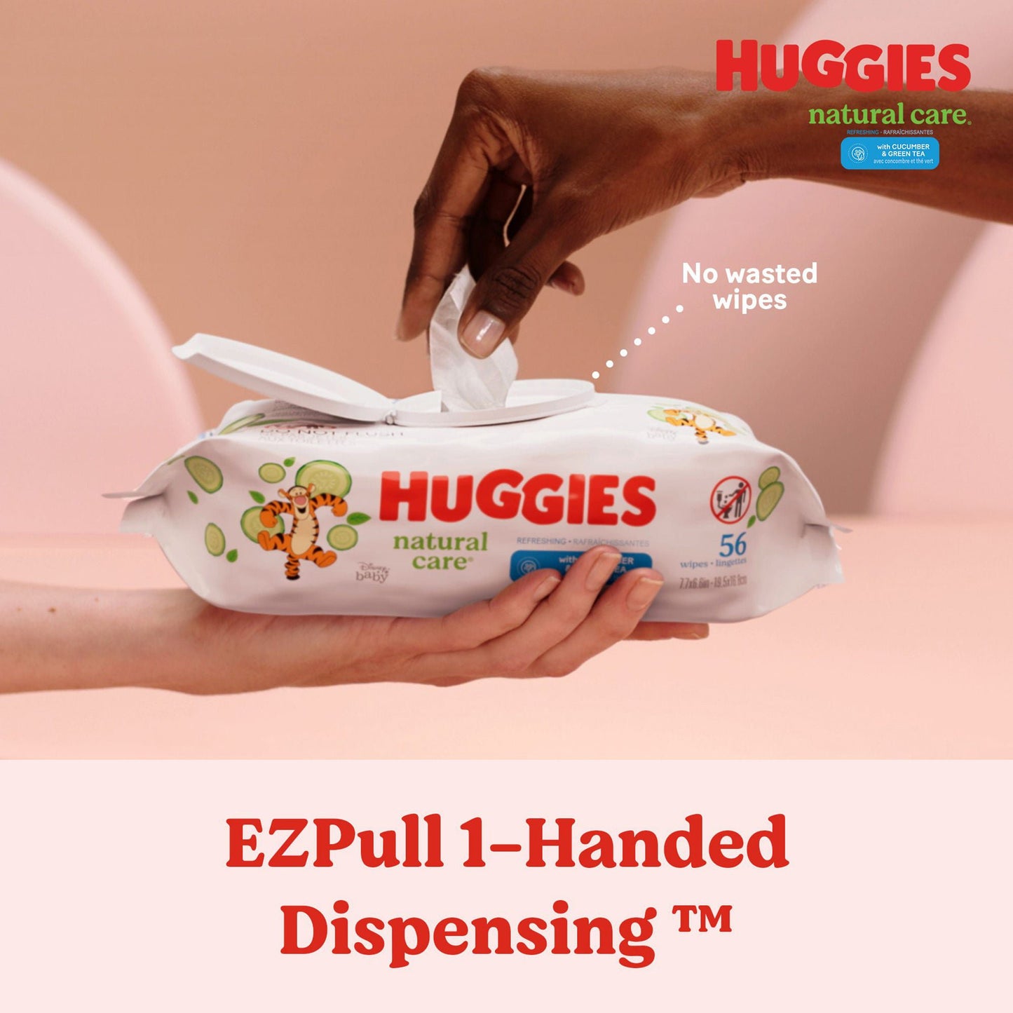 WIPE, BABY HUGGIES NATURAL CARE REFRESHING (560/CS)