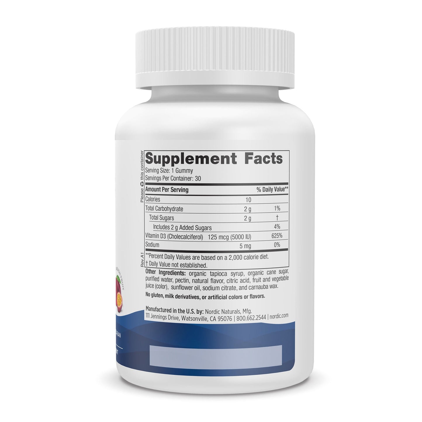 SUPPLEMENT, VITAMIN D3 5000 GUMMY (30CT/BT 12BT/CS)