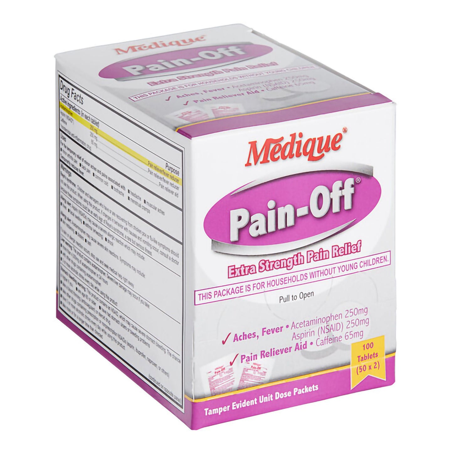 PAIN OFF XS, TAB (2/PK 50PK/BX12BX/CS)
