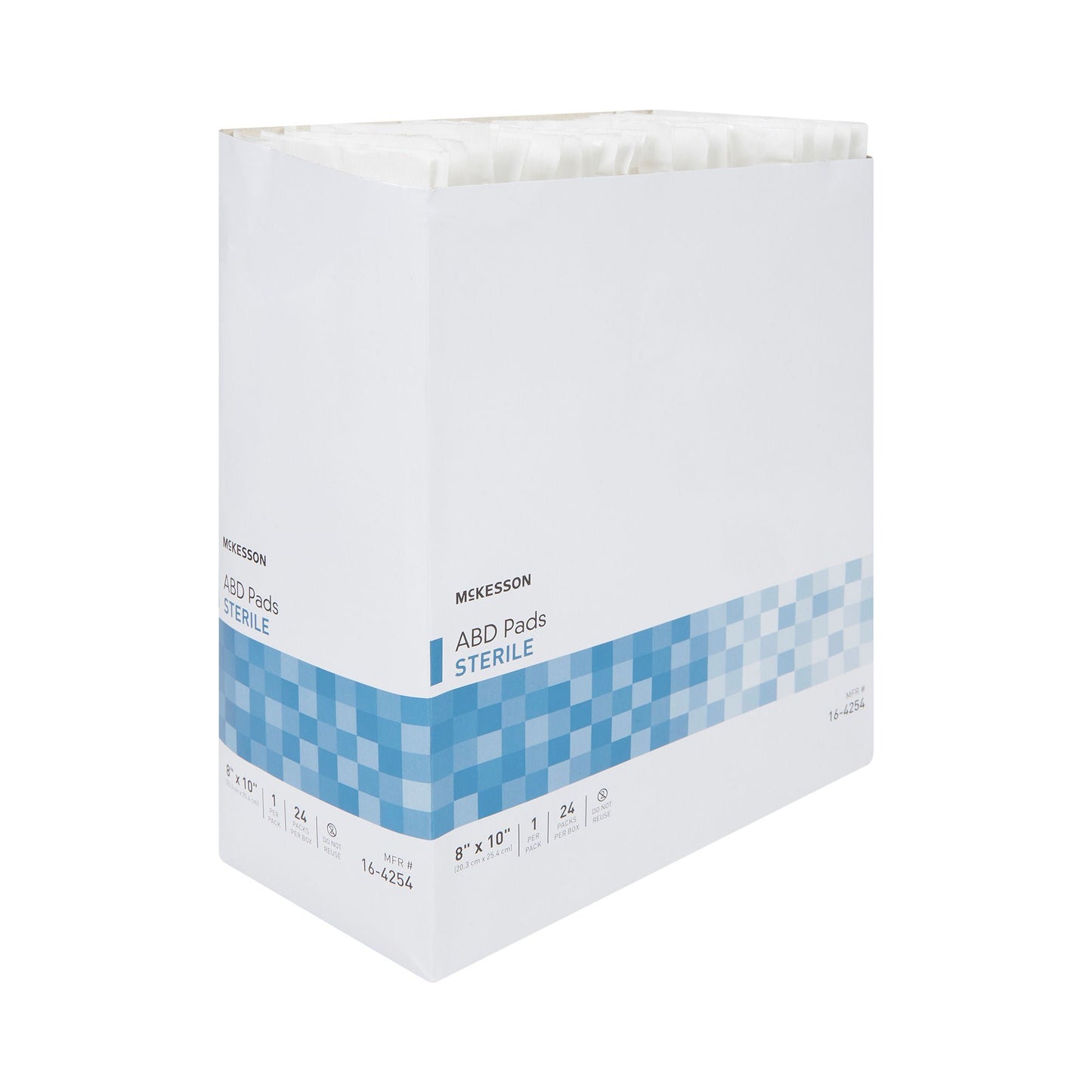 PAD, ABD 8X10" STR LF (1/PK 24PK/BX)